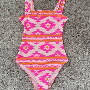 ❤️Aerie | Pink Orange Cheeky One Piece Swimsuit